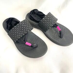 Vionic Sandals Serene Tia Womens Size 6 Black Active Sling Orthotic Flip Flop